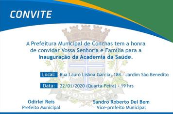 Inauguração da Academia da Saúde