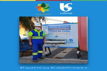 Prefeitura e Sabesp instalam lavatório na rua São Paulo