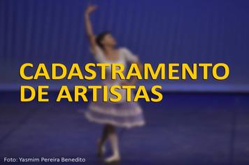 Cadastramento de Artistas