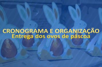 Cronograma: Entrega dos ovos de páscoa