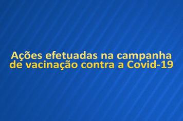 Ações efetuadas na campanha de vacinação contra a Covid-19