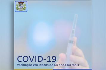 Vacina contra Covid-19 para idosos de 64 anos ou mais