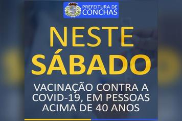 Vacina contra a Covid-19, neste sábado (03)