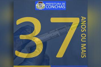 Vacina contra a Covid-19 em pessoas acima de 37 anos