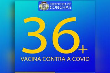 Covid-19: Vacinação em pessoas acima de 36 anos