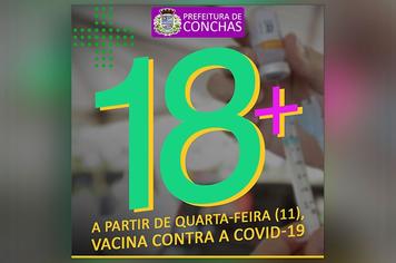 Vacina contra a covid-19 para pessoas maiores de 18 anos
