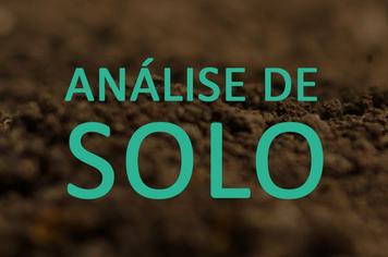 Análise de solo está de volta!