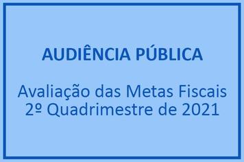 Audiência Pública: Metas fiscais
