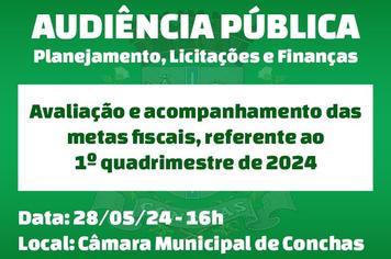 Audiência Pública - Plan., Licitações e Finanças