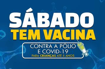 Vacinação contra a pólio e covid-19 para crianças