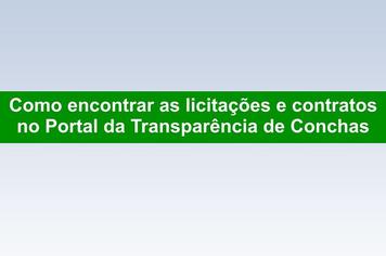 Transparência: Acompanhe