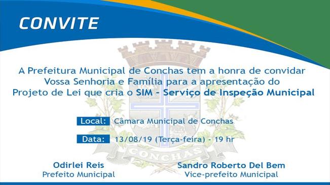 CONVITE - APRESENTAÇÃO DO SIM