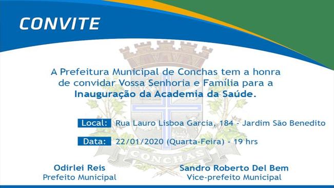 Inauguração da Academia da Saúde