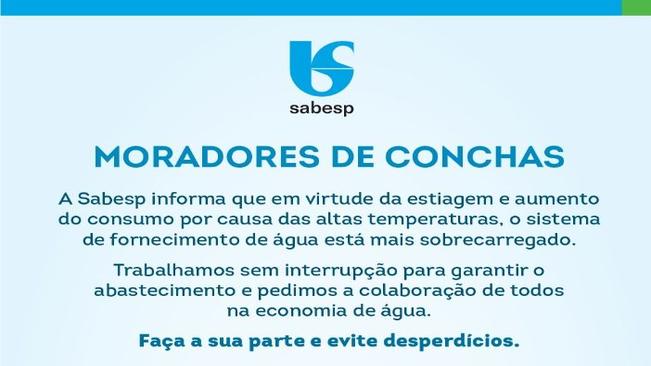 SABESP informa: economize água