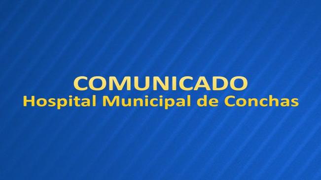 Comunicado: Hospital de Conchas
