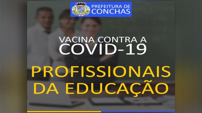Vacina contra Covid-19 para os profissionais da educação