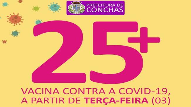 25 anos: vacinação contra a covid-19