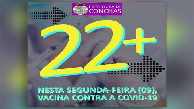 22 anos: vacinação contra a covid-19