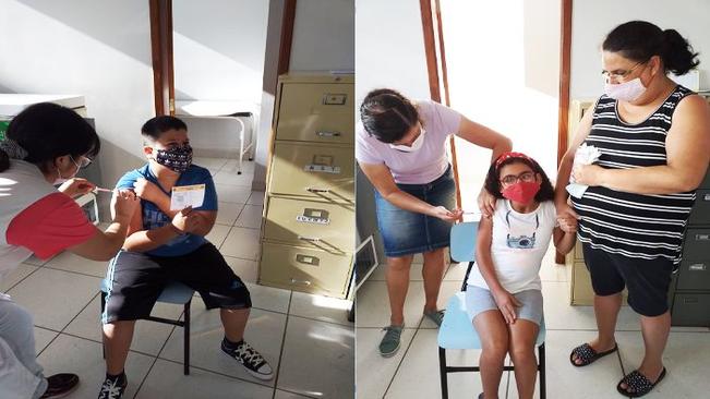 Primeiras crianças são vacinadas em Conchas