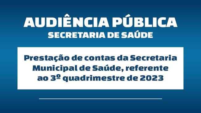 Audiência Pública - Saúde