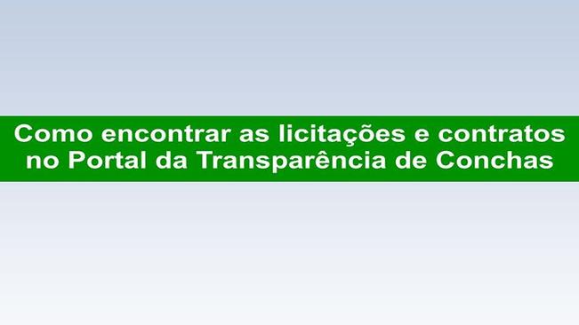 Transparência: Acompanhe