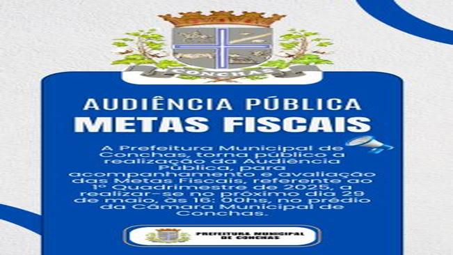 AUDIÊNCIA PÚBLICA METAS FISCAIS
