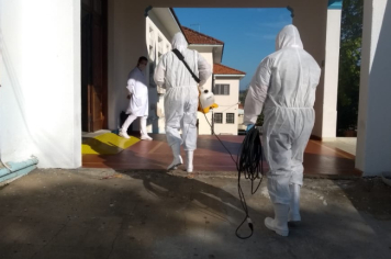 Foto - Desinfecção de Espaços Públicos