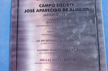 Foto - Inauguração do Campo Society