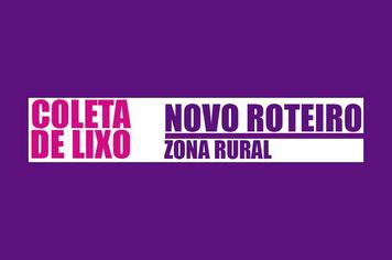 Coleta de Lixo Rural - Novo Roteiro